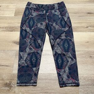 Patagonia Women Size Large Abstract Geometric Stretch Pull On Leggings